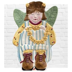 Vintage Debbie Mumm for Boston Warehouse Garden Angel Spoon Rest Kitchen Decor